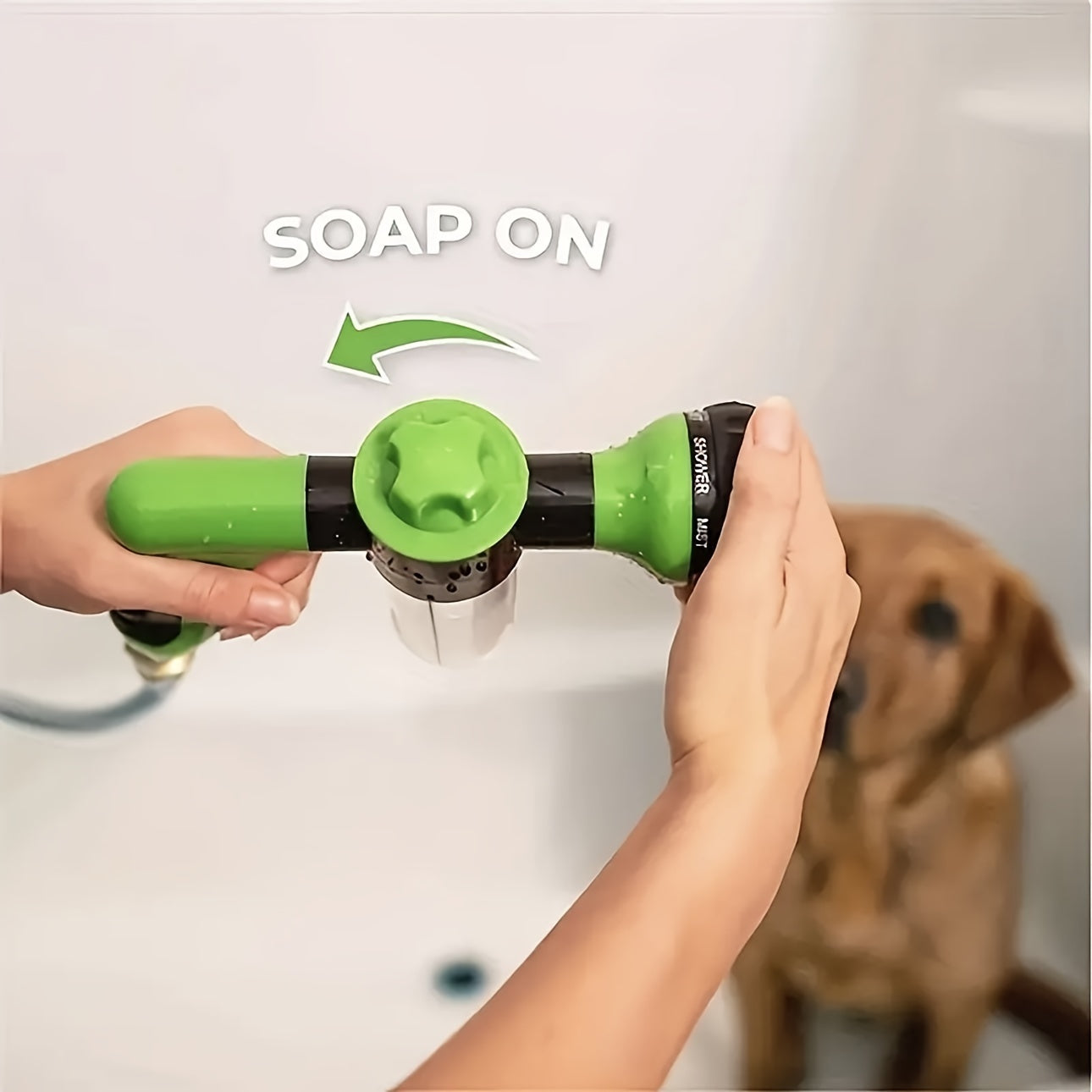 WashBuddy - Watersproeier met ingebouwde shampoo-functie